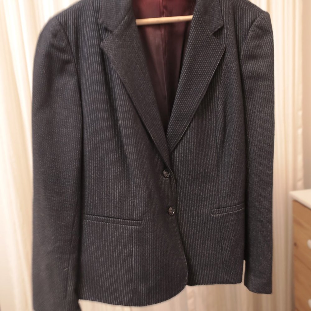 Grey Pinstripe Blazer and matching Skirt